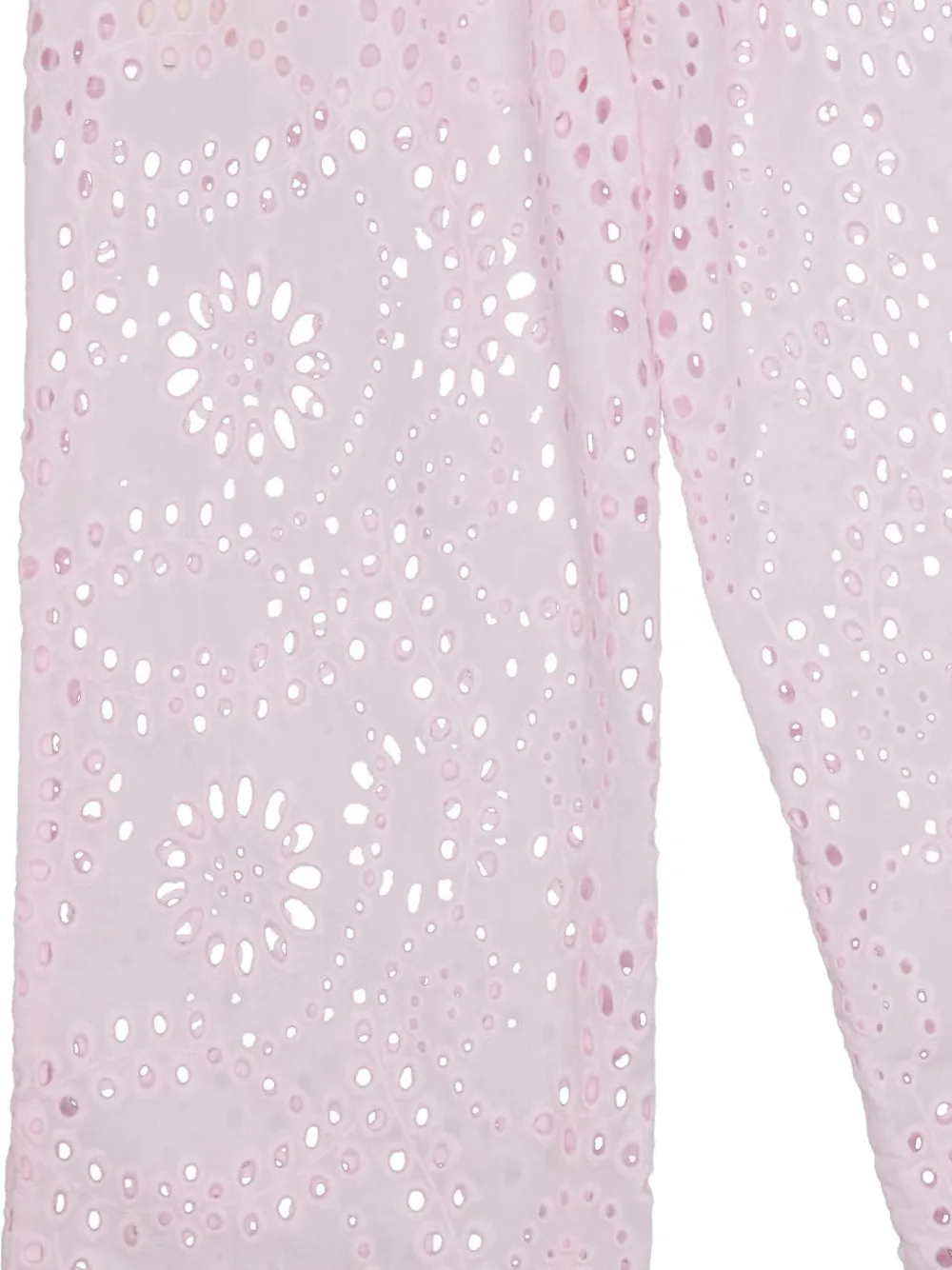 MC2 Saint Barth Kids Broderie anglaise broek met bloemenpatroon Roze