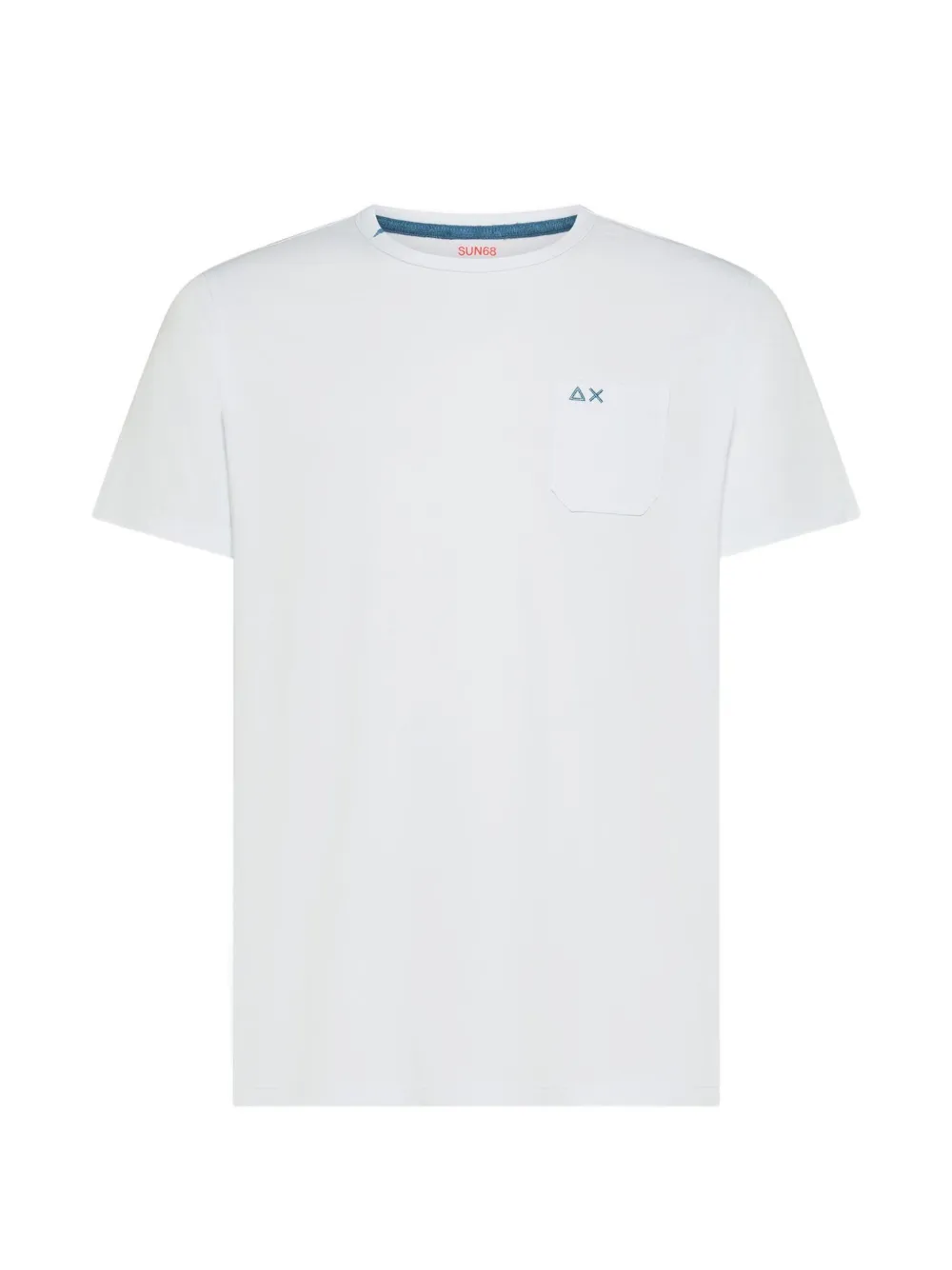 Sun68 logo-embroidered pocket T-shirt