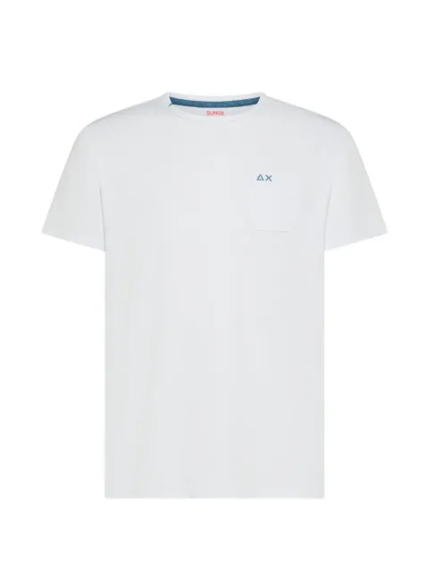 Sun68 logo-embroidered pocket T-shirt