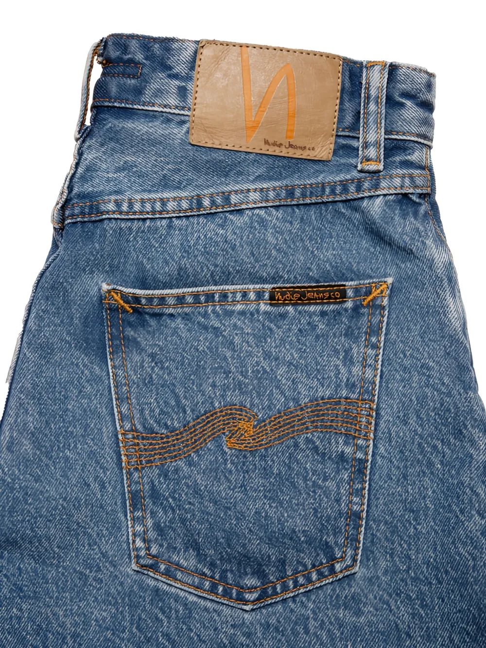 Nudie Jeans Maeve denim shorts Blauw