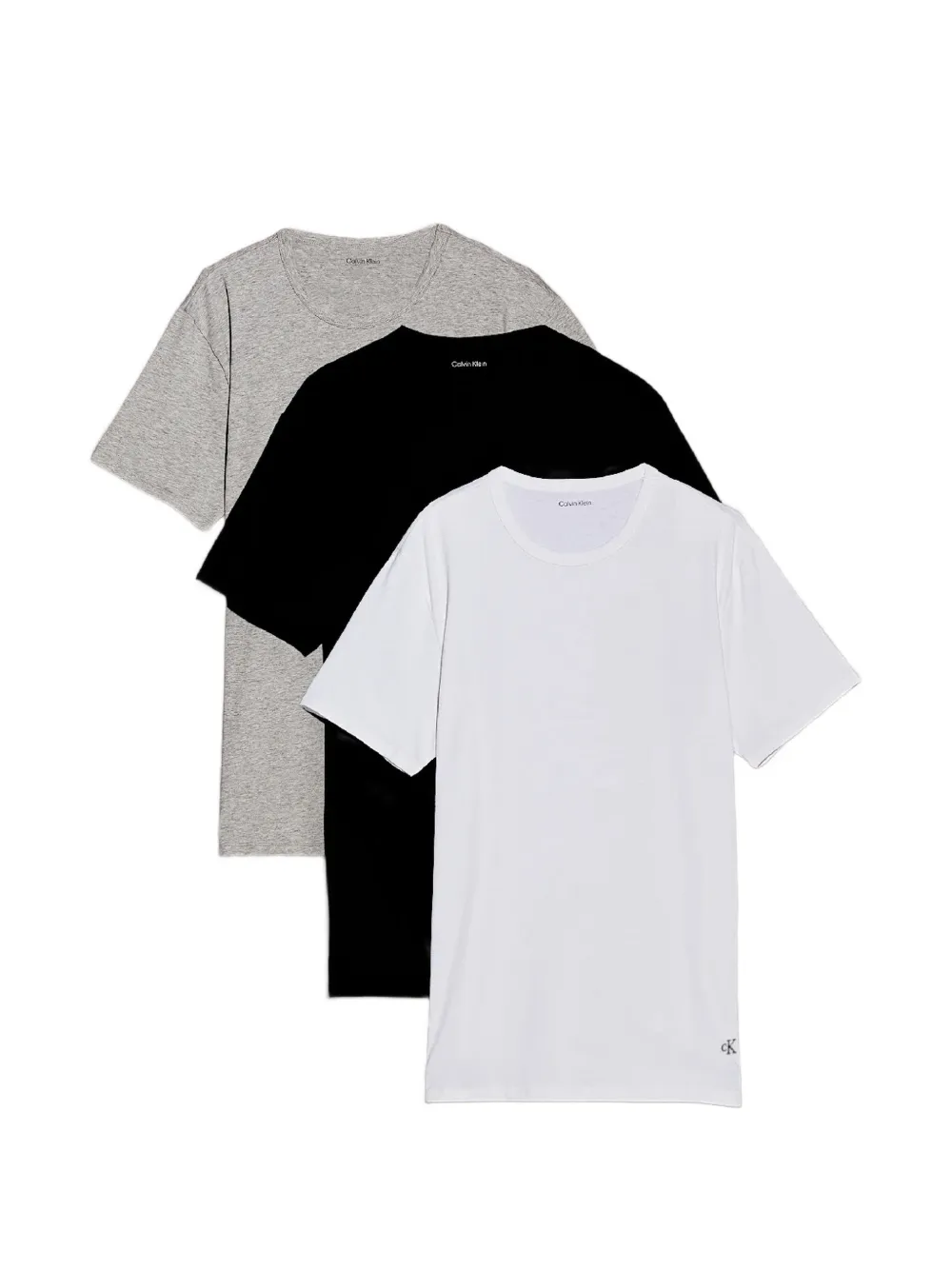 Calvin Klein logo-embroidered T-shirt (set of three) - Bianco