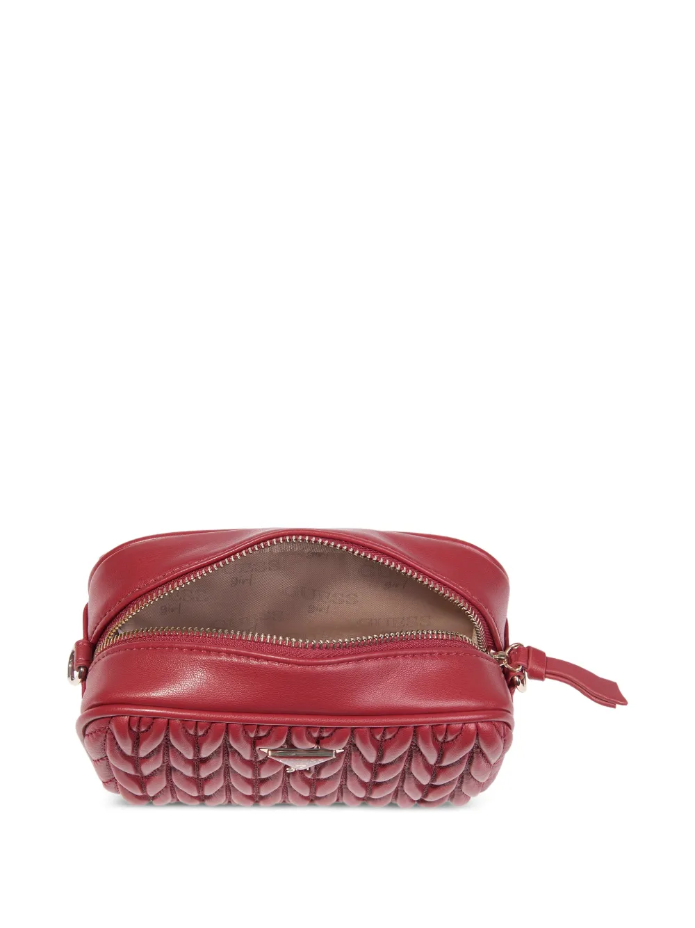 guess kids Matelassé schoudertas met logo-plakkaat Rood