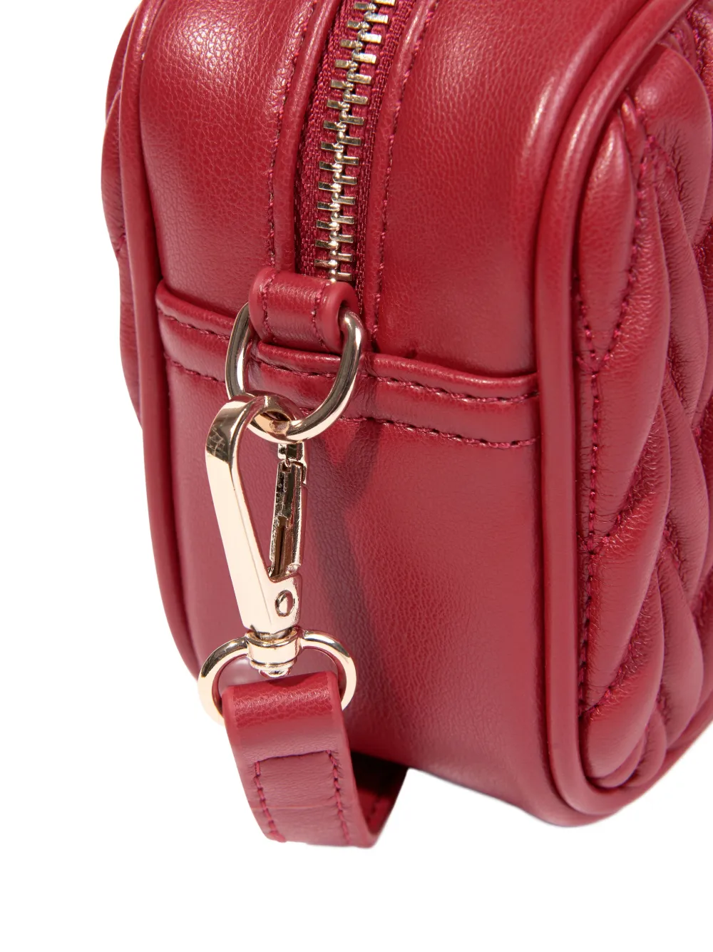 guess kids Matelassé schoudertas met logo-plakkaat Rood