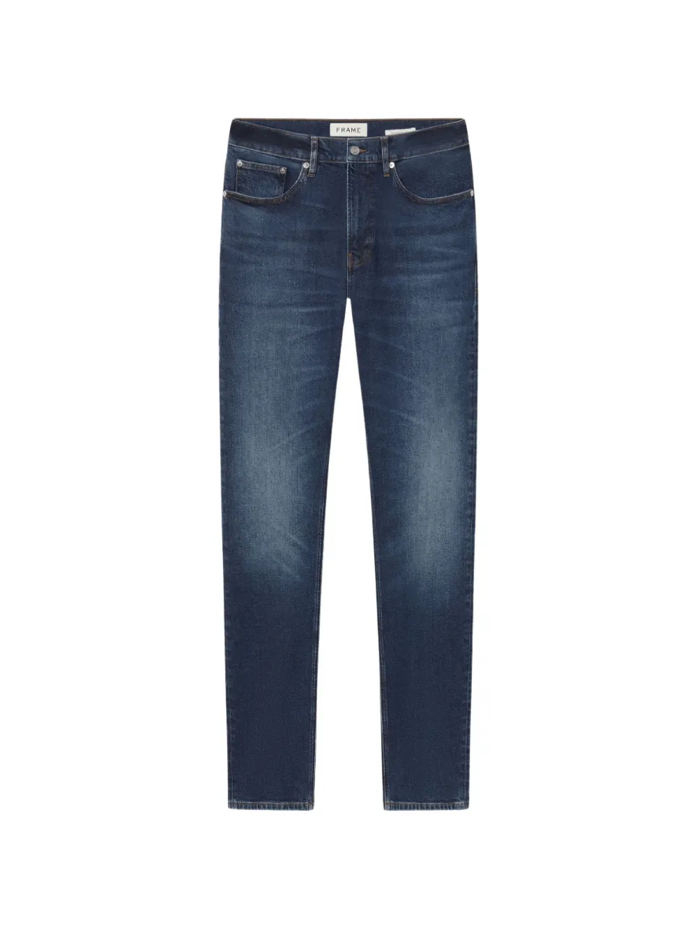 FRAME Modern faded straight-leg jeans - Blu