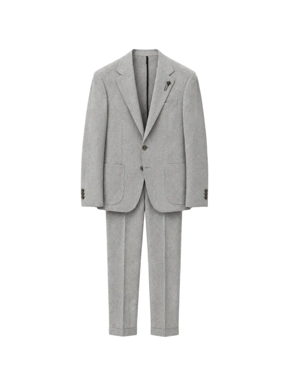 Lardini Roma single-breasted wool suit - Grigio