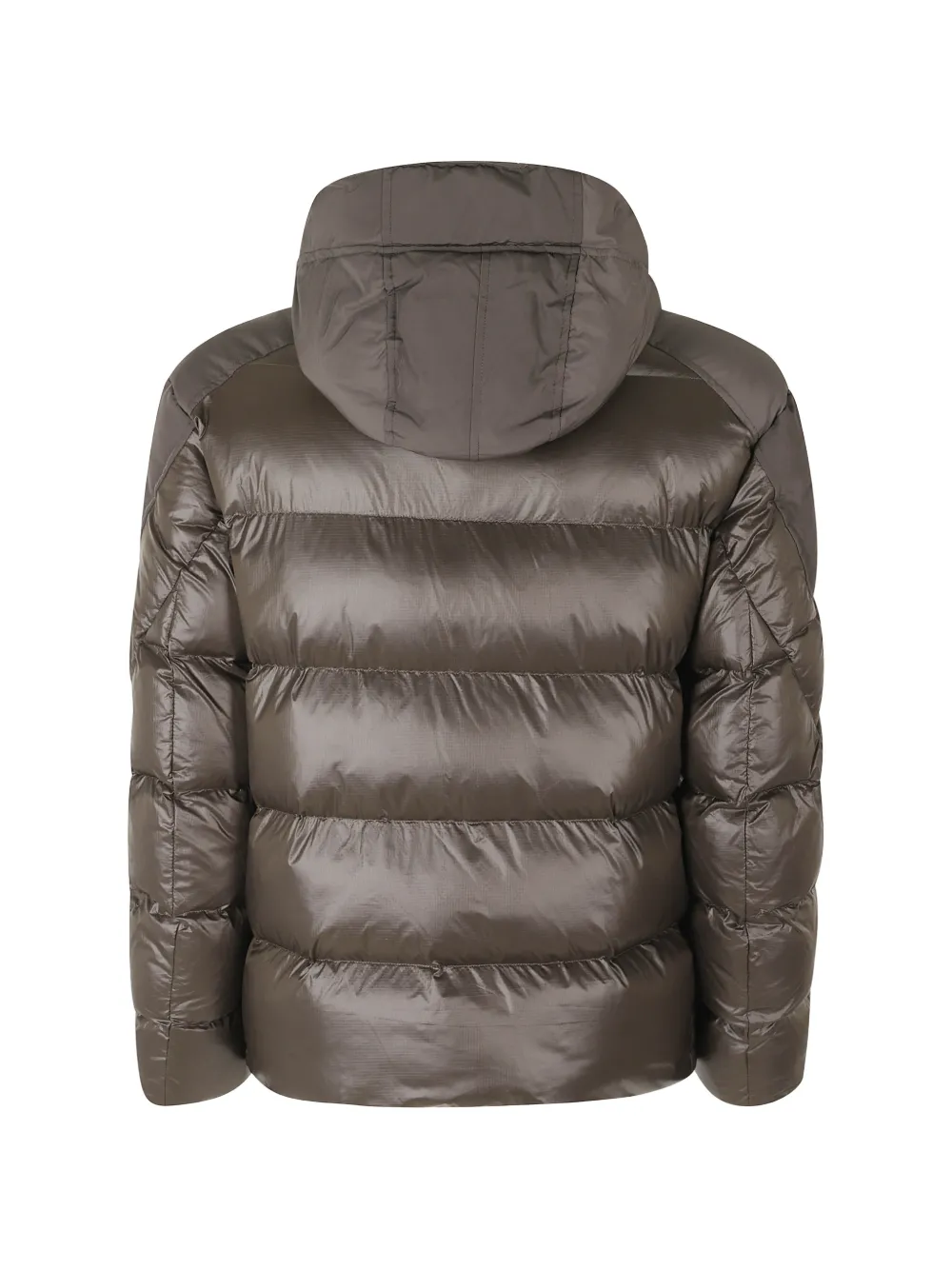 Blauer Gevoerd jack met capuchon Bruin