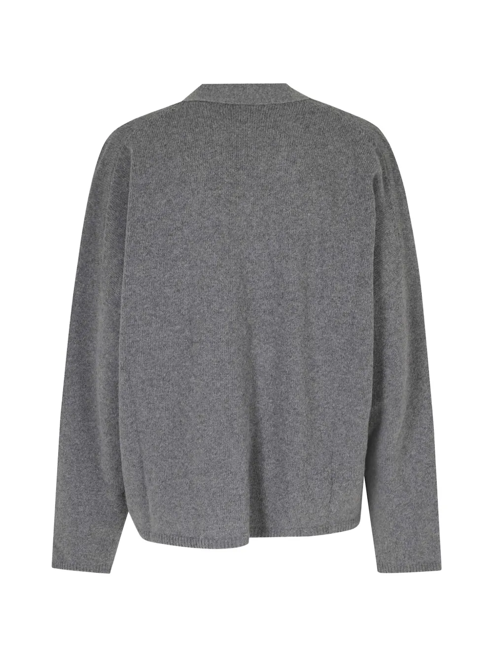 Alysi argyle-pattern V-neck cardigan Grijs