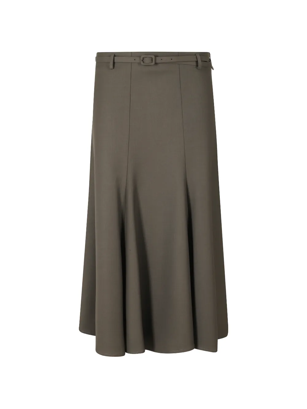 Alysi belted flared midi skirt Grijs