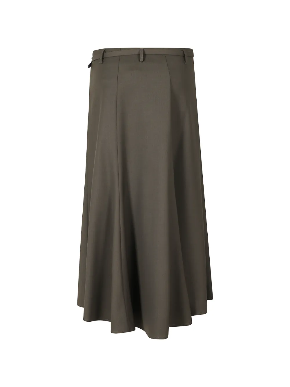 Alysi belted flared midi skirt Grijs