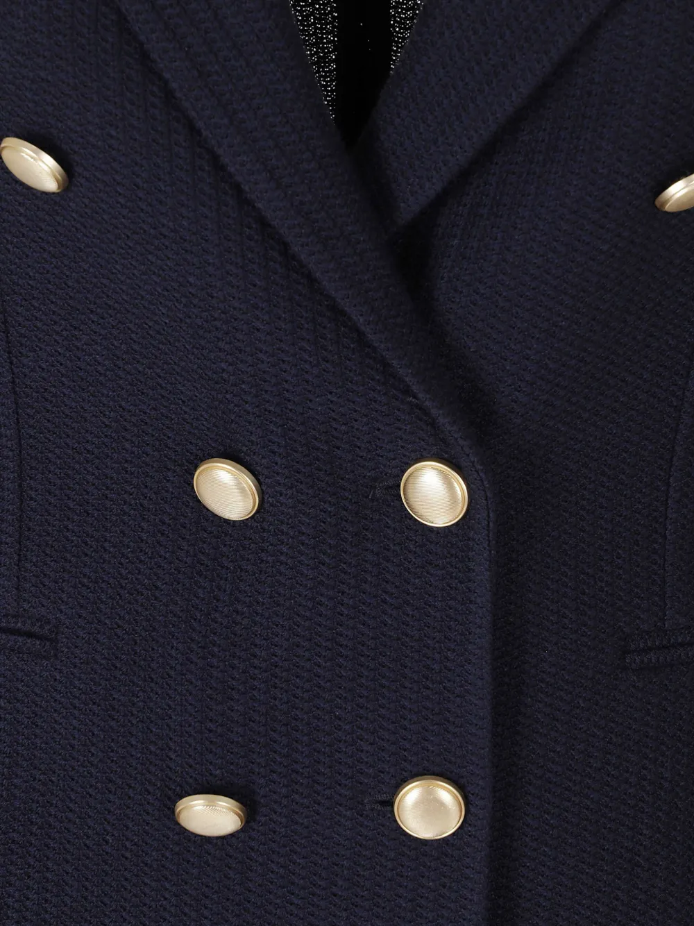 Circolo 1901 double-breasted textured-finish blazer Blauw
