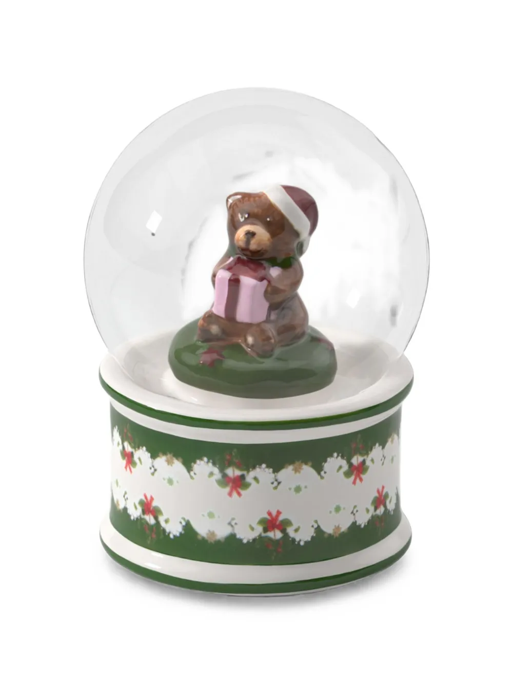 Villeroy & Boch Christmas Toys bear-motif snow globe - Verde