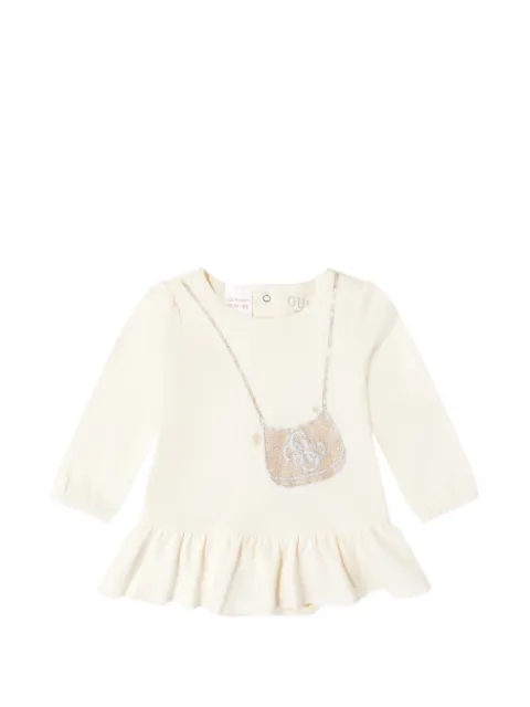 guess kids glitter-embellished pleated dress