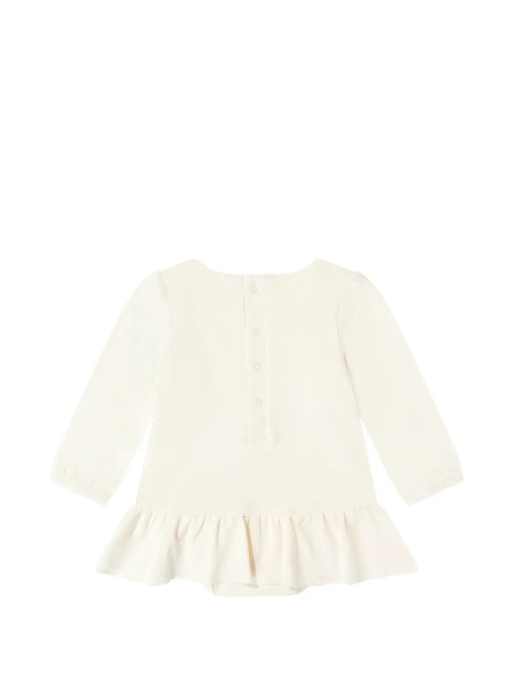 guess kids Geplooide jurk verfraaid met glitters Beige