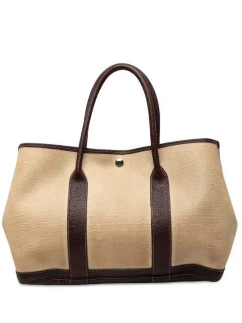 Hermès Pre-Owned bolso shopper Garden Party 36 de piel Toile y Negonda 2019