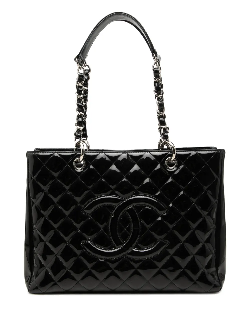 CHANEL Pre-Owned Borsa tote Grand Shopping lucida 2009-2010 - Nero