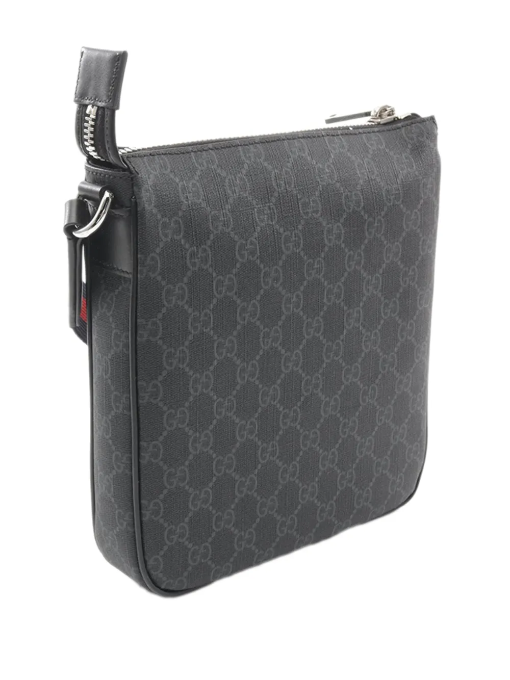 Gucci Pre-Owned 2000-2015 kleine GG Supreme crossbodytas Zwart