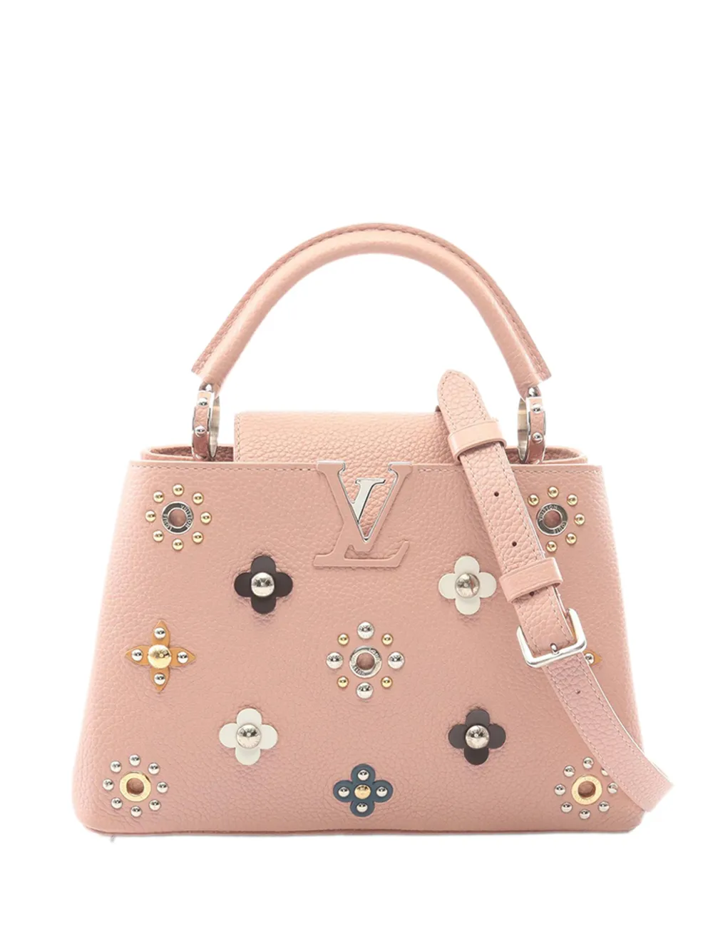 Louis Vuitton Pre-Owned 2017 Taurillon Mechanical Flowers Capucines BB satchel - Rosa