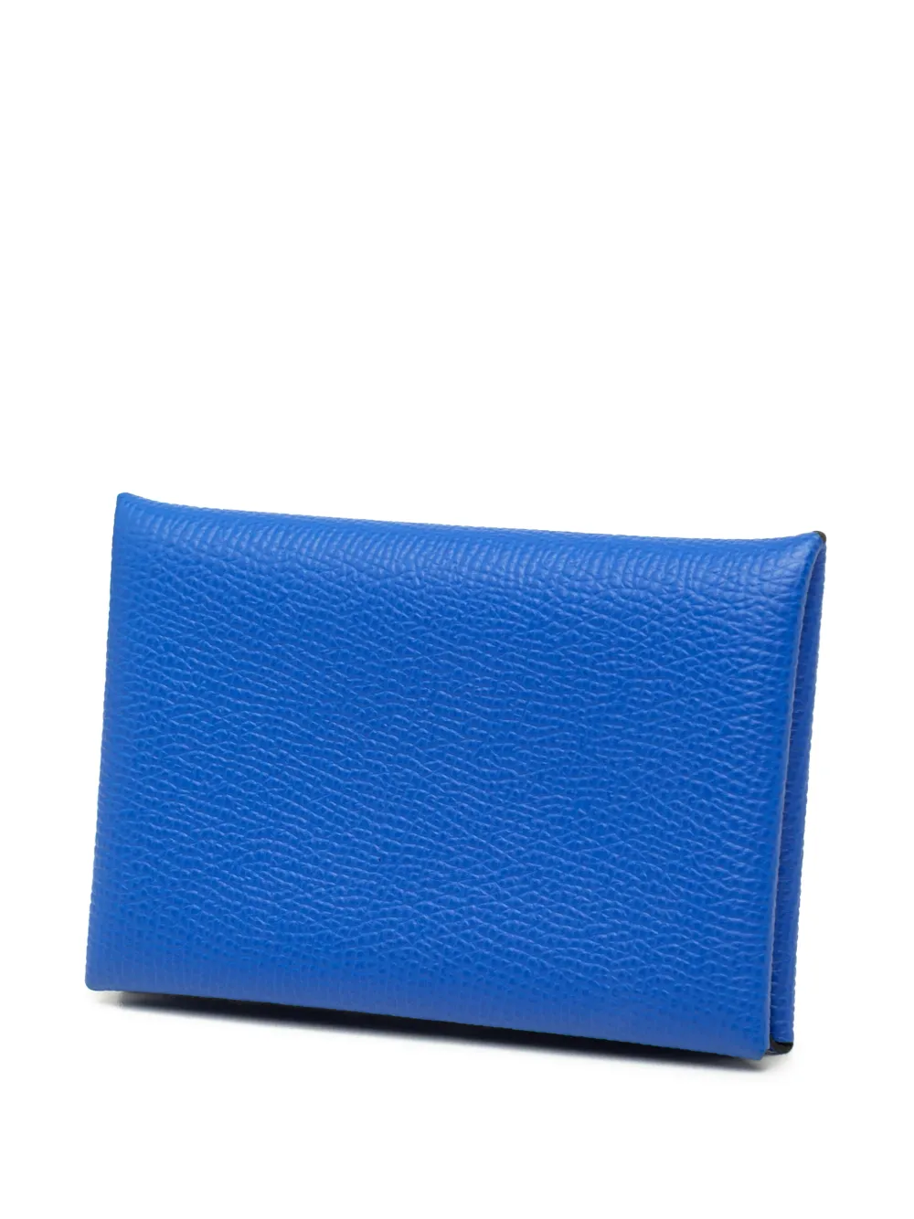 Hermès Pre-Owned 2025 Epsom Calvi pasjeshouder Blauw