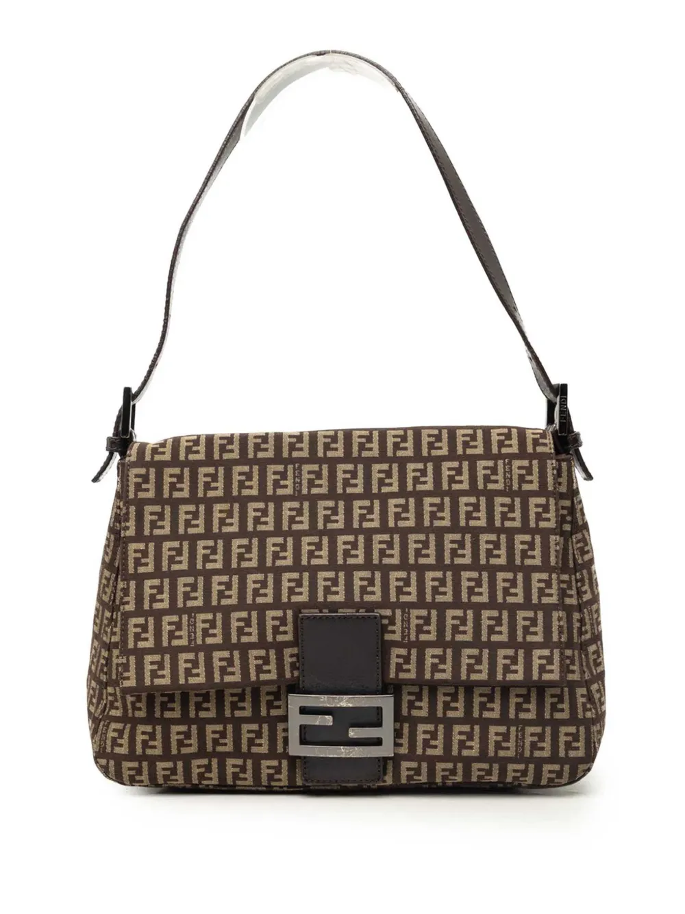Fendi Pre-Owned 2000-2010 Zucchino Canvas Mamma Forever shoulder bag - Marrone