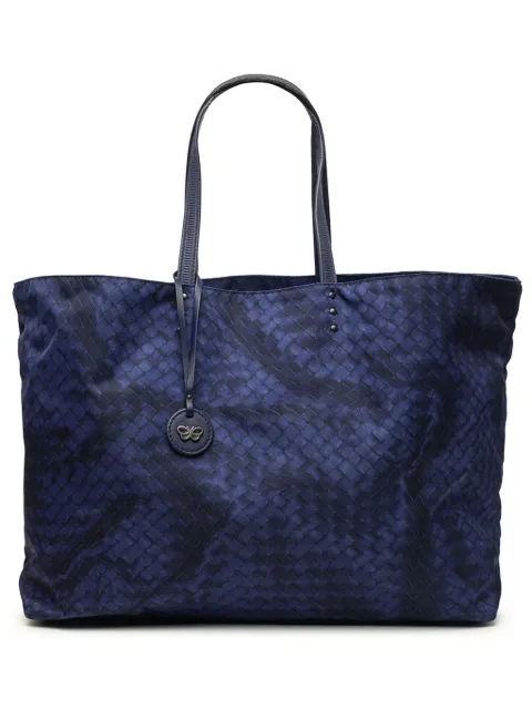 Bottega Veneta Pre-Owned 2012-2026 Nylon Intrecciolusion tote bag