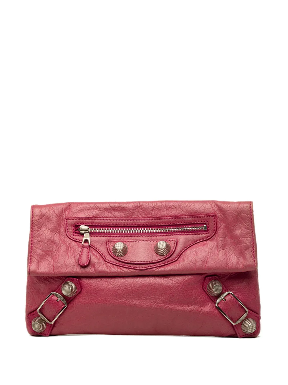 Balenciaga Pre-Owned 2005-2026 Lambskin Motocross Giant 21 Envelope clutch bag - Rosa