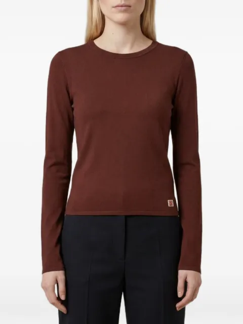 Saint Laurent haut Cassandre à manches longues
