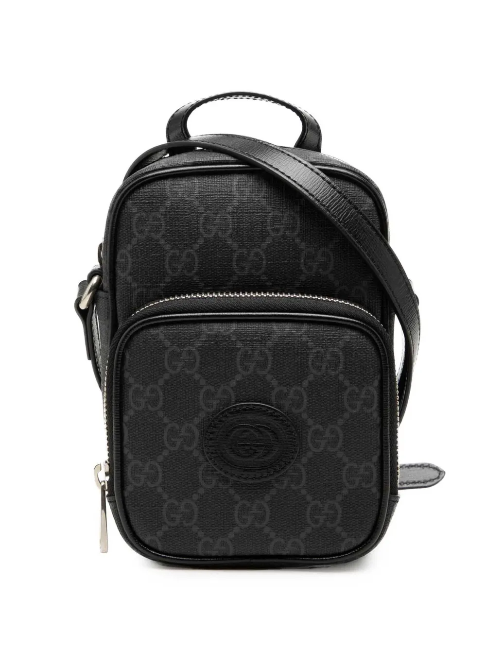 Gucci Pre-Owned 2016-2026 Mini GG Supreme Interlocking G satchel - Nero