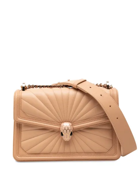 Bvlgari Pre-Owned 2010-2026 Medium Quilted Calfskin Diamond Blast Serpenti Forever shoulder bag