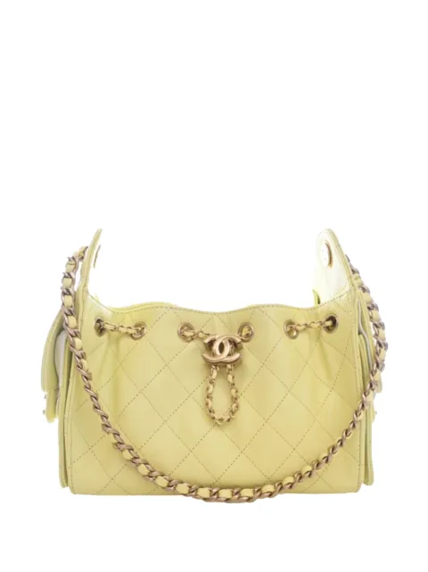 CHANEL Pre-Owned 2021-2026 Mini Quilted Caviar Chanel 25 Hobo shoulder bag