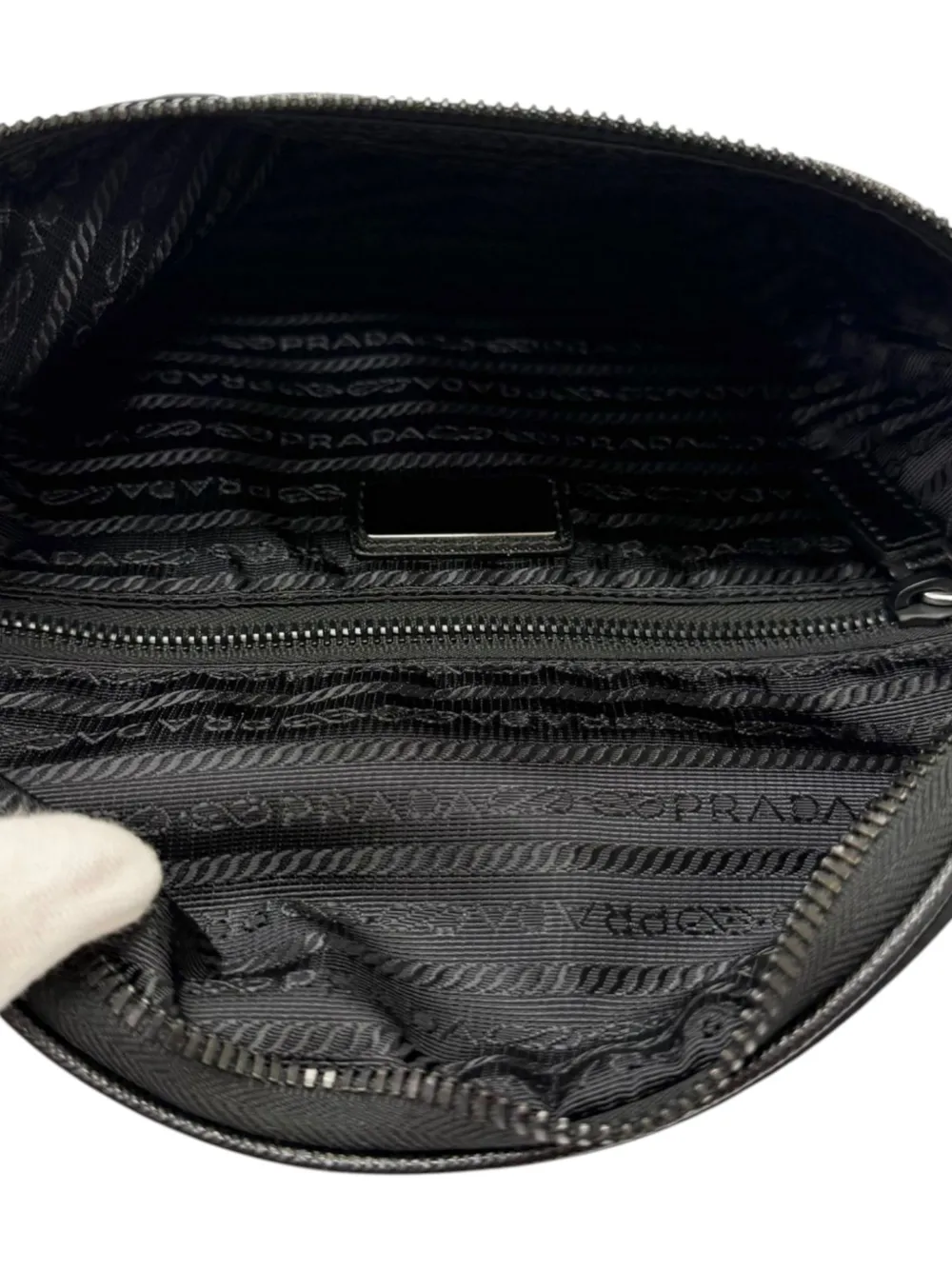 Prada Pre-Owned 2013-2026 Tessuto crossbodytas Zwart