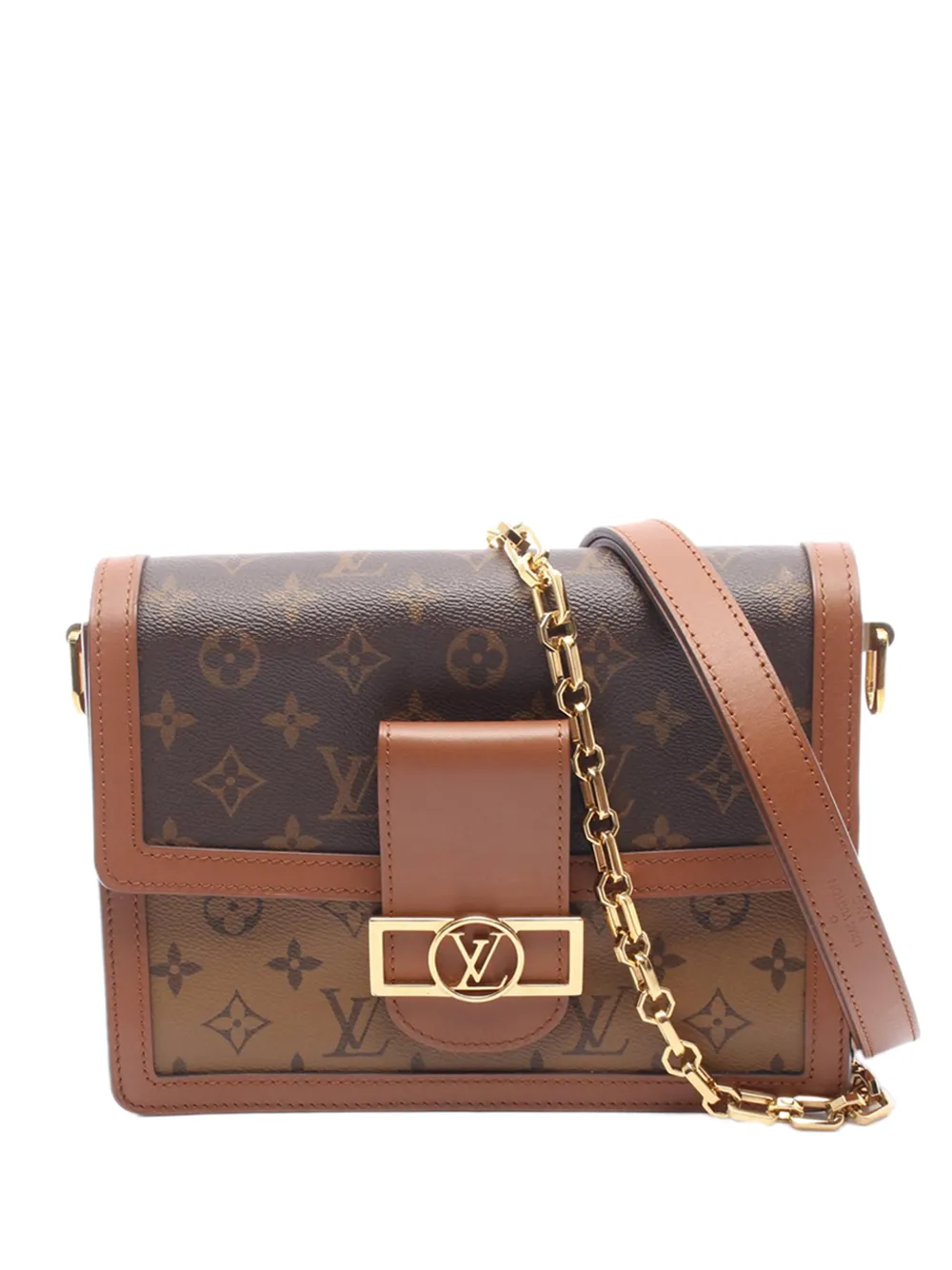 Louis Vuitton Pre-Owned 2021-2026 Monogram Reverse Dauphine MM satchel - Braun