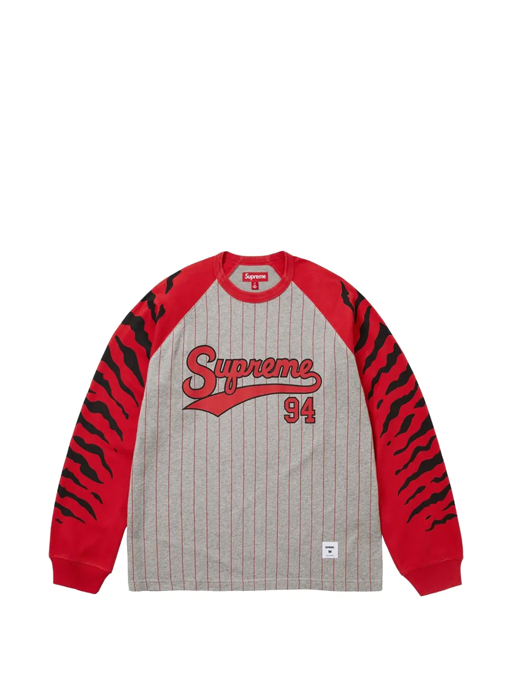 Supreme Tiger raglan long sleeves T-shirt - Grigio