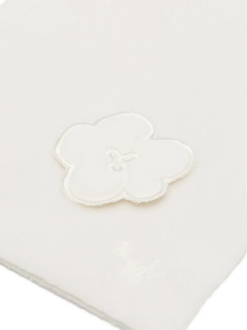 Il Gufo flower-patch scarf Wit