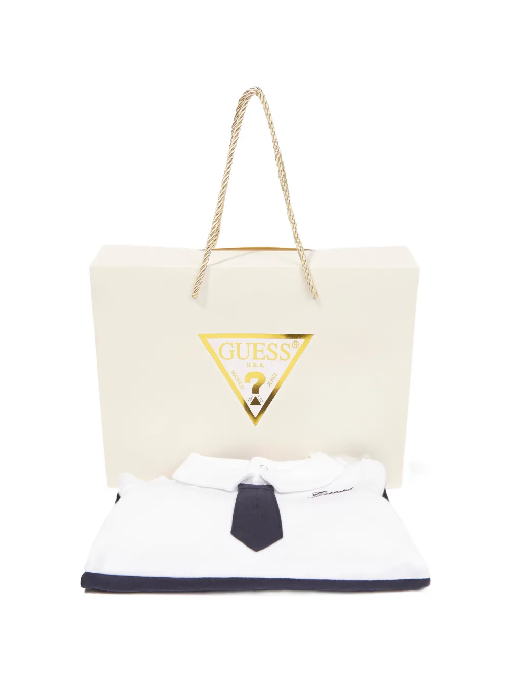guess kids Pyjama met geborduurd logo en strikdetail Blauw