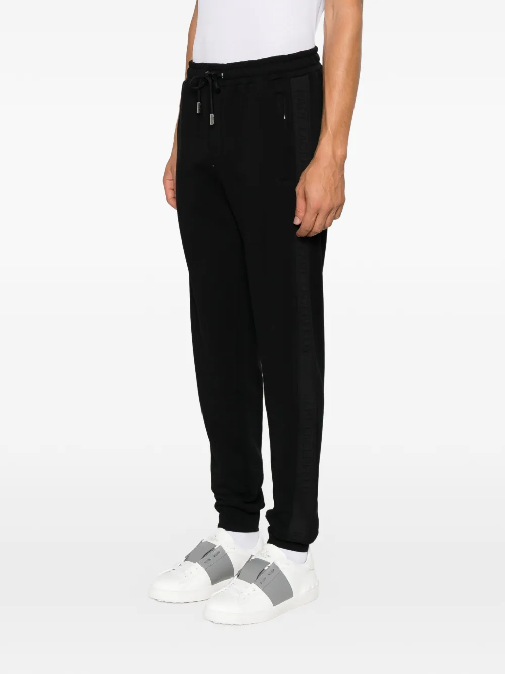 Karl Lagerfeld Trainingsbroek met logoband Zwart