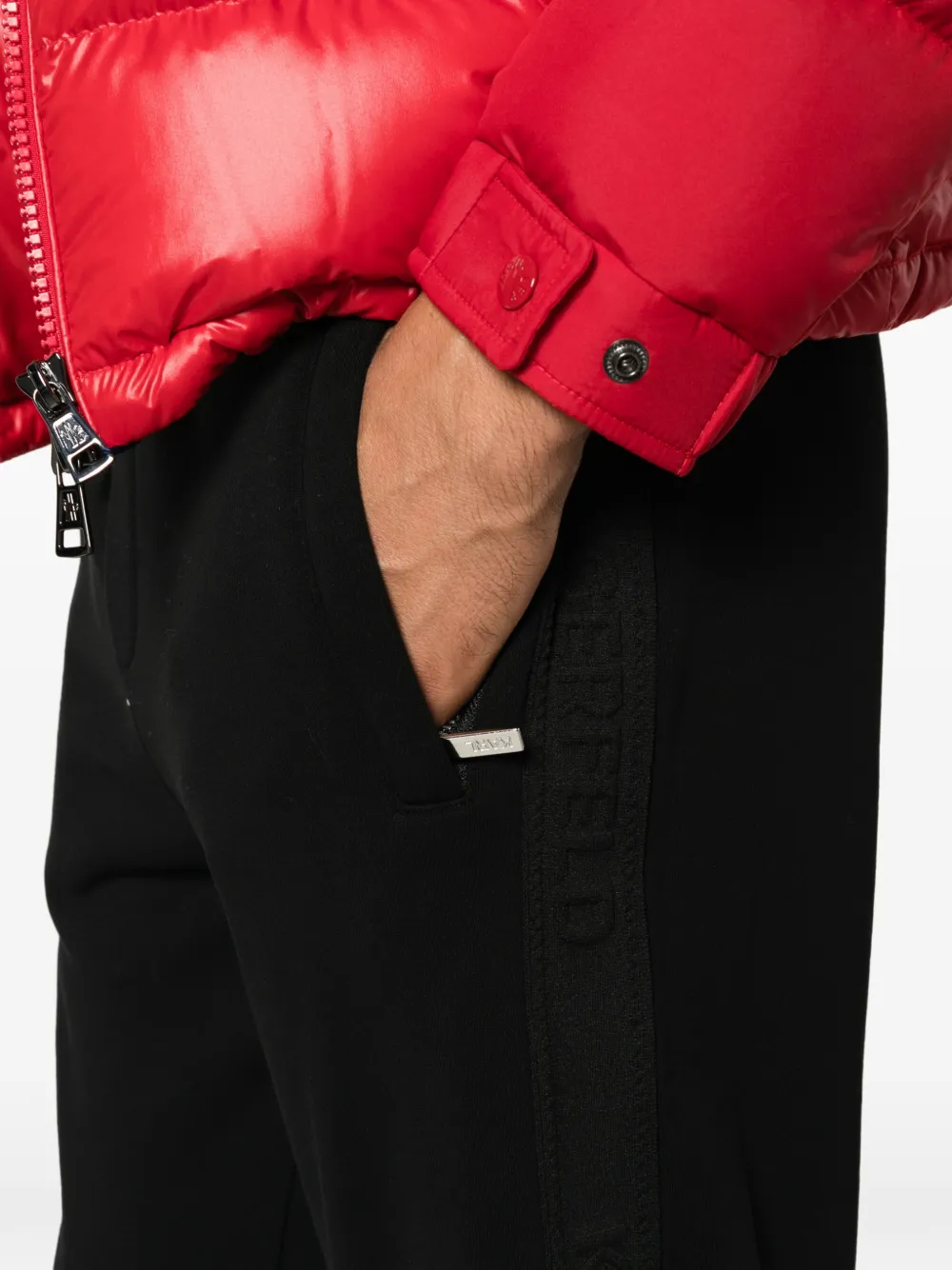 Karl Lagerfeld Trainingsbroek met logoband Zwart
