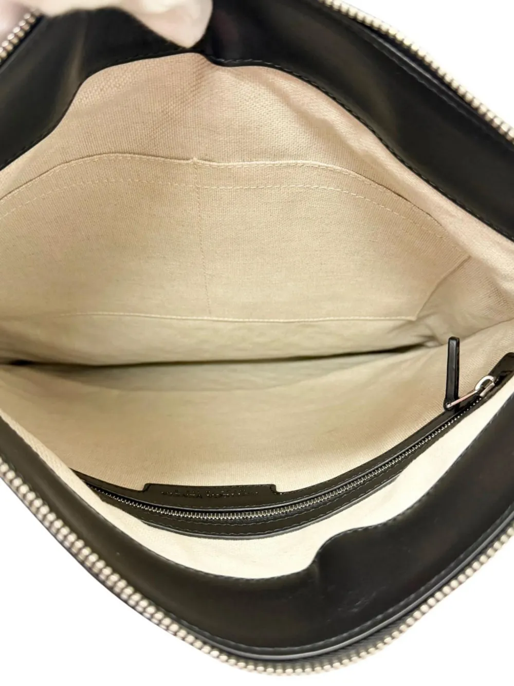 Bottega Veneta Pre-Owned 2012-2026 Nappa Intrecciato Andiamo crossbodytas Zwart