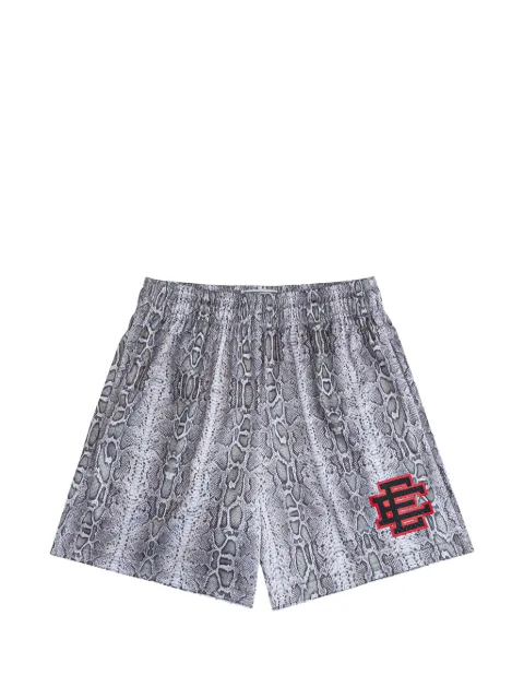 ERIC EMANUEL Basic snakeskin-print shorts