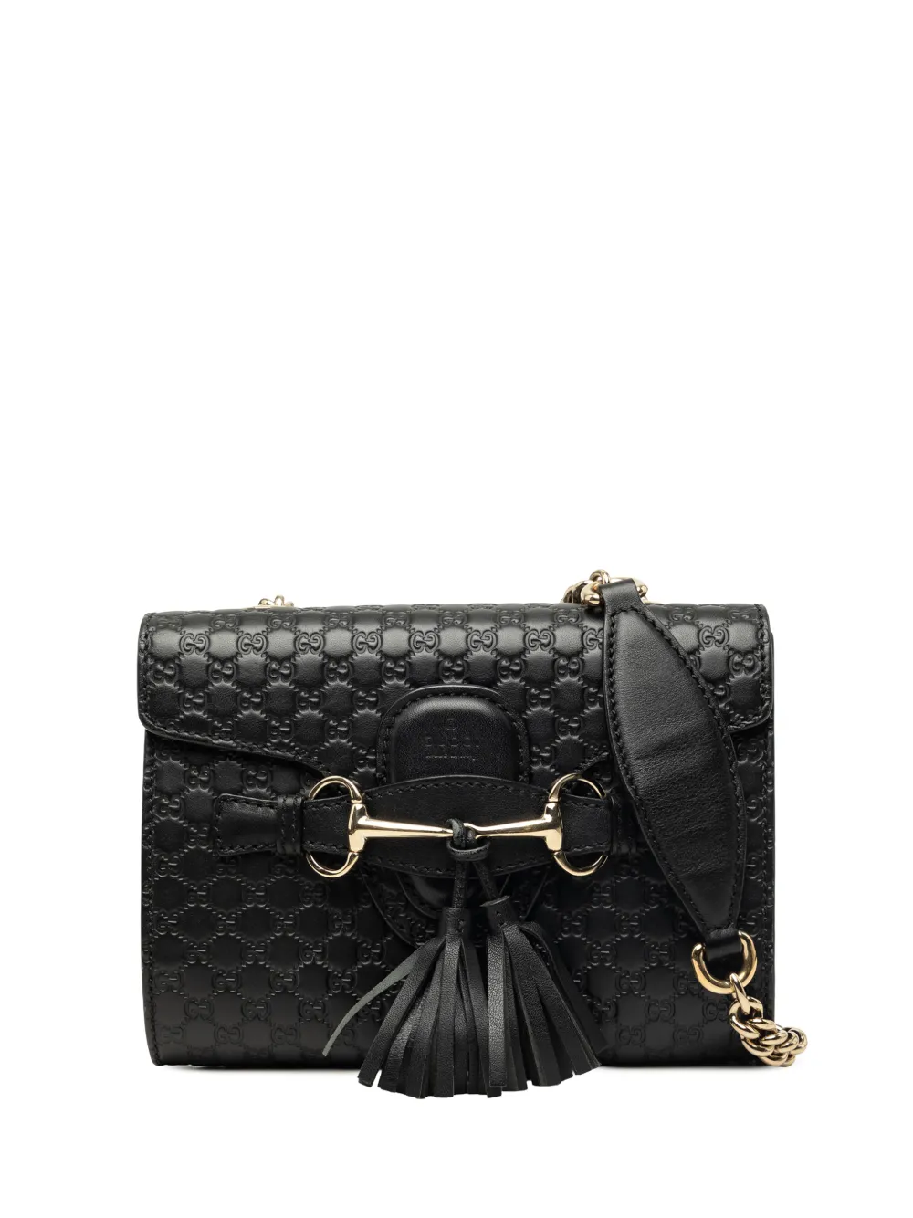 Gucci Pre-Owned 2016-2026 Mini Microguccissima Emily crossbody bag - Nero
