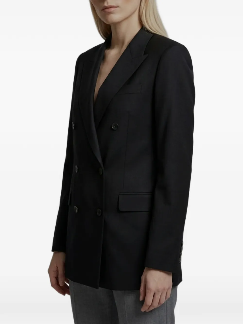 Tagliatore Blazer met dubbele rij knopen Zwart