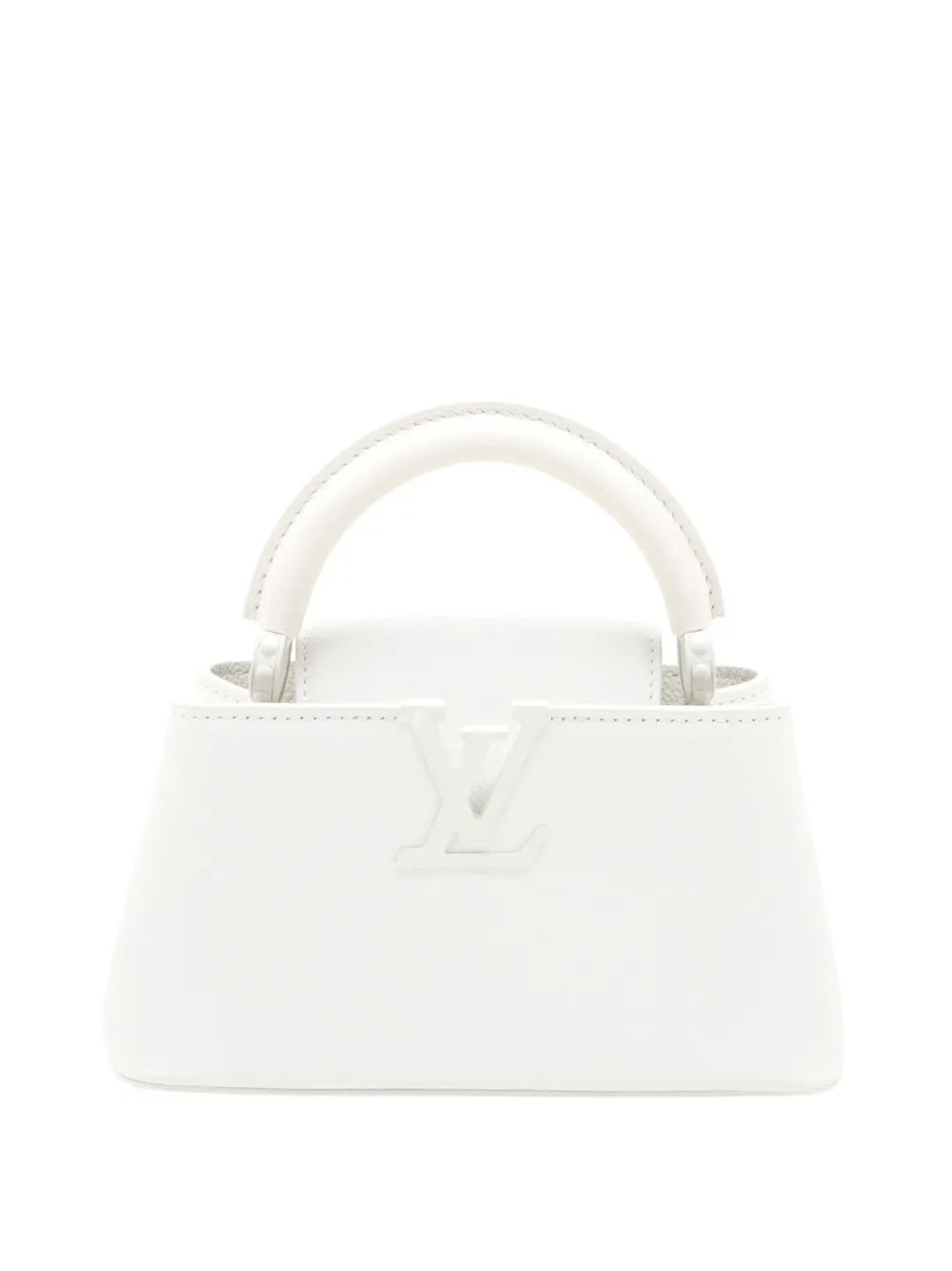 Louis Vuitton Pre-Owned 2021-2026 Taurillon Mini Capucines East West satchel - Bianco