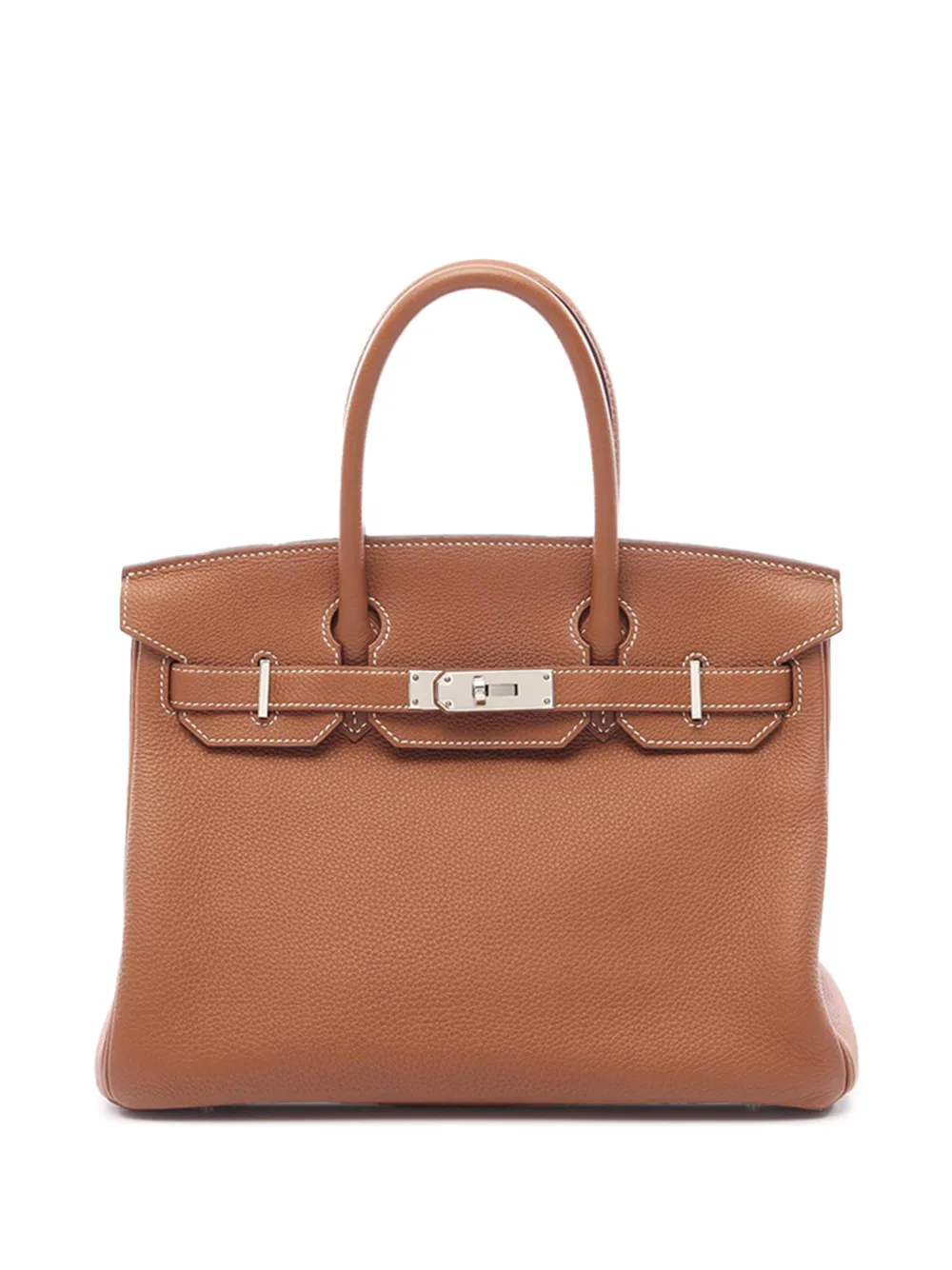 Hermès Pre-Owned Borsa a mano Birkin Retourne in pelle Togo 30 2018 - Marrone