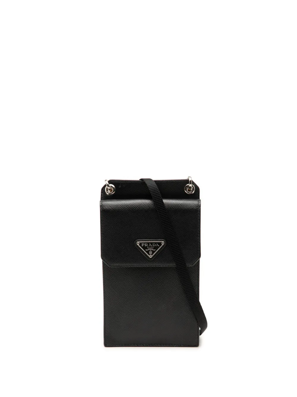 Prada Pre-Owned 2013-2026 Saffiano Smartphone Case crossbody bag - Nero