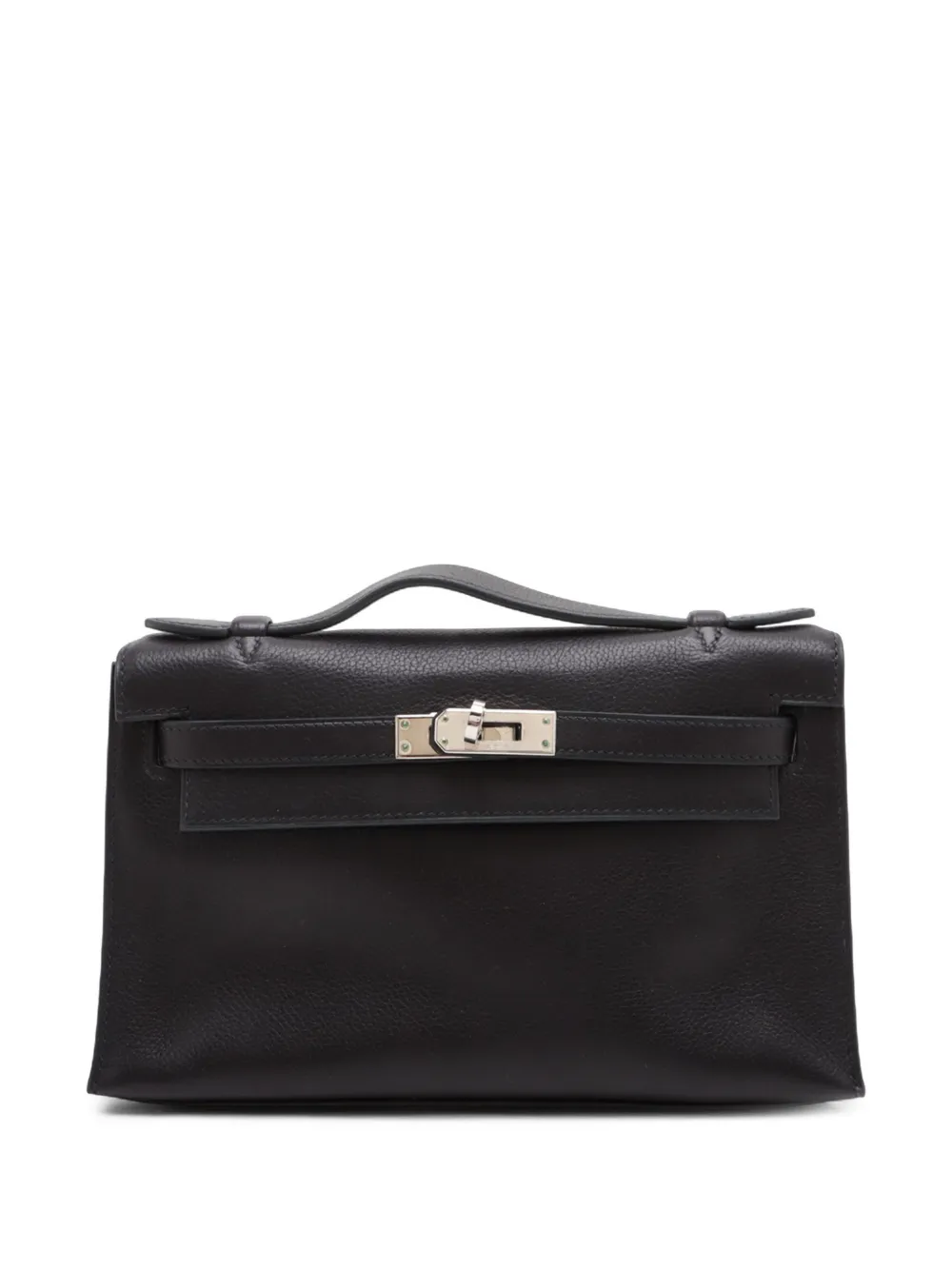Hermès Pre-Owned 2004 Evergrain Kelly Pochette handbag - Nero