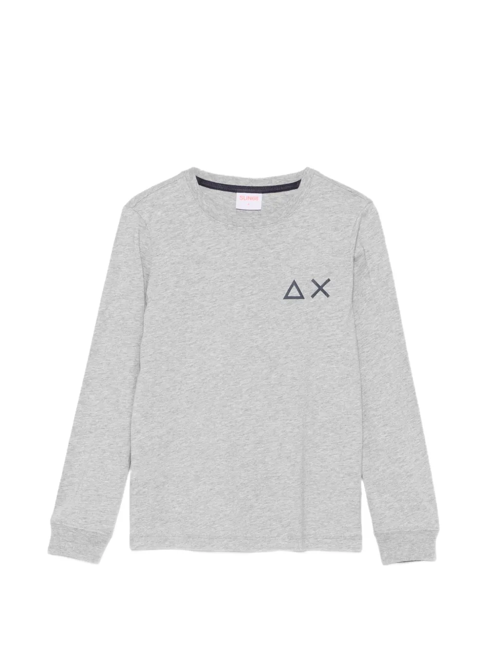 SUN68 KIDS logo-print long-sleeve T-shirt - Grigio