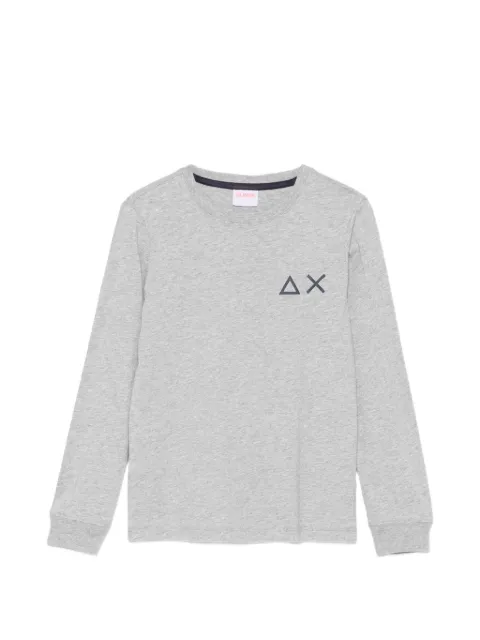 SUN68 KIDS logo-print long-sleeve T-shirt