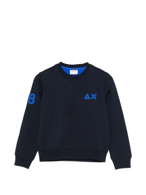 SUN68 KIDS logo-embroidered sweatshirt