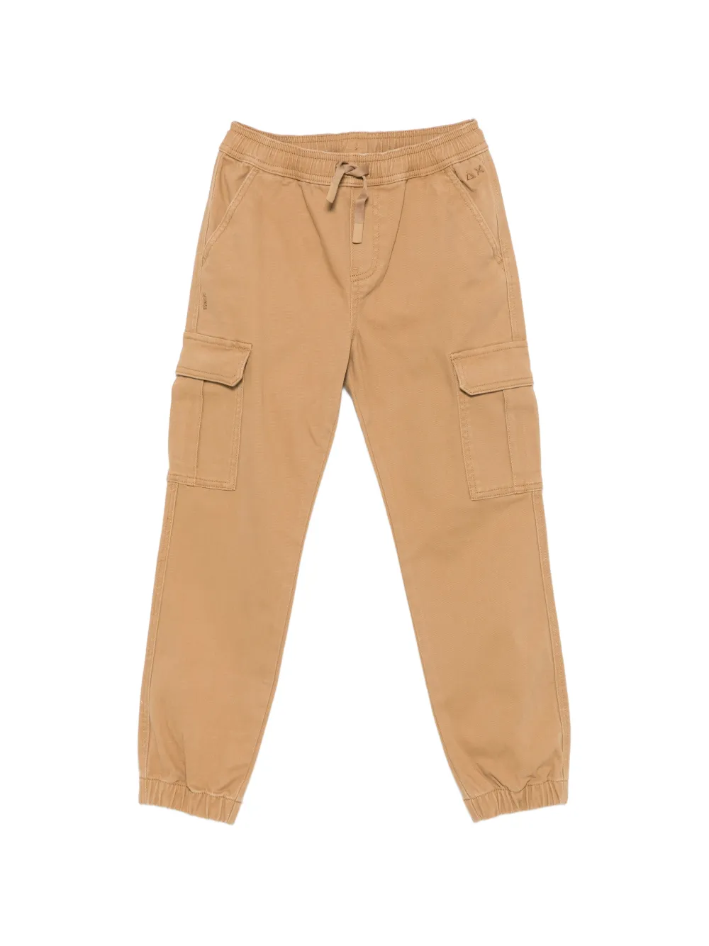 SUN68 KIDS Cargo broek met elastische afwerking Beige