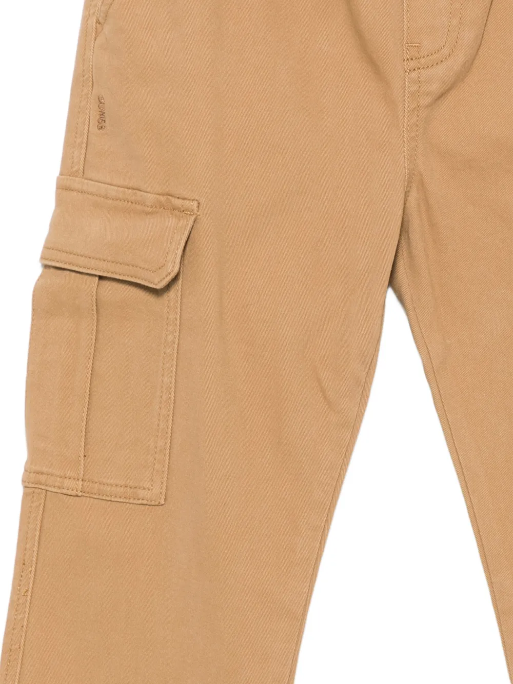 SUN68 KIDS Cargo broek met elastische afwerking Beige