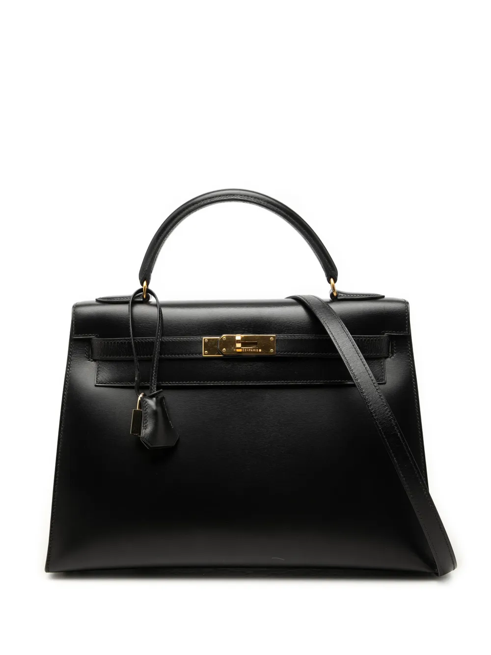 Hermès Pre-Owned 1992 Box Calf Kelly Sellier 32 satchel - Nero